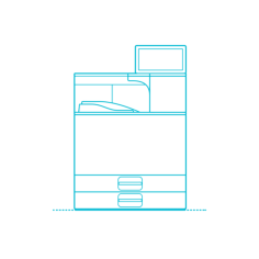 Digital Commercial Printers Ricoh Sp 8400Dn Laser Printer Black And White Svg Vector, Free Vectors File